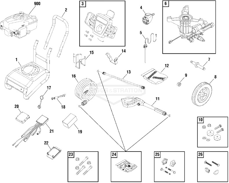 craftsman 3000 psi 020597 power washer replacement repair parts manual